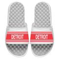 Men's ISlide White Detroit Red Wings Vintage Logo Slide Sandals