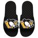 Men's ISlide Black Pittsburgh Penguins Blown Up Logo Slide Sandals