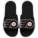 Men's ISlide Black Philadelphia Flyers Blown Up Logo Slide Sandals