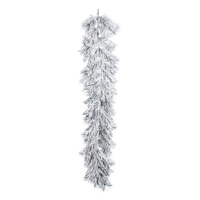 Vickerman 611258 - 6' Frosted Beckett Pine Garland 60Tips (D190913) Flocked Christmas Garland