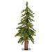 Vickerman 645529 - 2' x 15" Artificial Natural Alpine Tree with 50 Multi-Color Lights Christmas Tree (A805122LED)