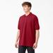 Dickies Men's Adult Size Piqué Short Sleeve Polo - English Red 4Xl (KS5552)