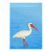 Betsy Drake Interiors Posing Ibis 2-Sided Garden Flag, Synthetic in Blue | 18 H x 12.5 W in | Wayfair FL1086