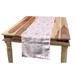 East Urban Home Cherry Blossom Table Runner Polyester in Gray/Pink | 16 D in | Wayfair D80AE0D8AF944656B93AC4B5724DD0AE