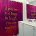 East Urban Home Faux Gemstone Make Time For Laughter Quote Shower Curtain Set Polyester in Indigo | 74 H x 71 W in | Wayfair