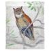Highland Dunes Polyester Great Horned Owl Wall Hanging Polyester in Gray | 30 H x 24 W in | Wayfair 46B6E16C4BD54EF6B9F0297AC6DDE050