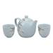 World Menagerie Pentagia Porcelain Tea Set for 2 People Porcelain China/Ceramic in Blue | 5 H x 7 W x 4.25 D in | Wayfair