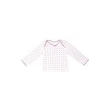 The Children's Boutique Long Sleeve T-Shirt: White Polka Dots Tops - Size 3-6 Month