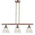 Innovations Lighting Bruno Marashlian Large Cone 36 Inch 3 Light Linear Suspension Light - 213-AC-G42