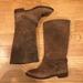 Madewell Shoes | Madewell Distressed Leather Camel Tall Boots | Color: Brown/Tan | Size: 8