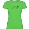 K KRUSKIS - T Shirt Surfen Surf Sleep Eat and Surf Zurzarm Frau - M, Pistazien