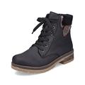 Rieker Women Ankle Boots Y7418, Ladies Lace-up Ankle Boot,Low Boots,Chukka Boot,Short Boots,lace-up Boot,Black (Schwarz / 00),38 EU / 5 UK