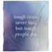 East Urban Home Tough Times Quote Single Duvet Cover Microfiber in Blue/White | Queen Duvet Cover | Wayfair 67141AAA07F24C17A30B353913819603