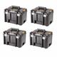 Pack de 4 Coffrets Dewalt tstak vi