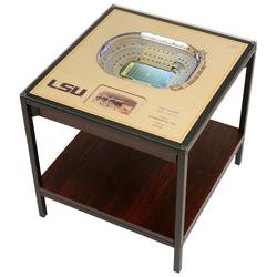 Brown LSU Tigers 25-Layer StadiumView Lighted End Table
