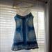 Free People Dresses | Free People Sheer Lace Neckline Dress. A Beauty!! | Color: Blue/White | Size: 8