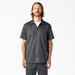 Dickies Men's Flex Slim Fit Short Sleeve Work Shirt - Charcoal Gray Size L (WS673)