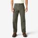 Dickies Men's Big & Tall Relaxed Fit Heavyweight Duck Carpenter Pants - Rinsed Moss Green Size 36 (1939)