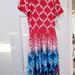 Lularoe Dresses | Lularoe Rhtf Amelia Xl Red White And Blue | Color: Blue/Red | Size: Xl