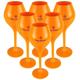 Veuve Clicquot 6 x Yellow Trendy Polycarbonate Acrylic Champagne Glasses Swimming Pool Glasses