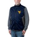Men's Franchise Club Navy West Virginia Mountaineers Stadium Softshell Vest