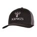 King's Camo Men's Logo Snapback Hat Cotton, Black/Charcoal SKU - 434118
