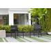 Amazonia Juliette Deluxe Stacking Sofa Chairs | Black & Quick dry Sling Chairs | Durable & Ideal for Indoors & Outdoors (Set of 2) - International Home SC VERASOFA_LOT_BLK