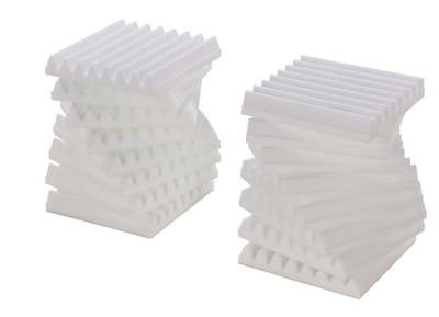 t.akustik Melamine Wedges 30 White