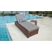 Laguna Chaise Outdoor Wicker Patio Furniture w/ Side Table in Grey - TK Classics Laguna-1X-St-Grey