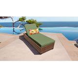 Laguna Chaise Outdoor Wicker Patio Furniture in Cilantro - TK Classics Laguna-1X-Cilantro