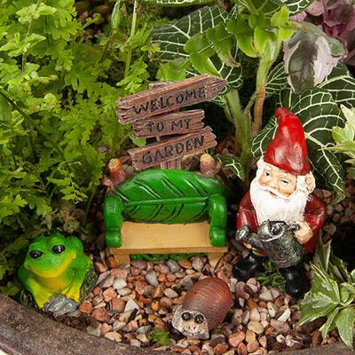 Welcome Gnome Fairy Garden Set - 1 per package