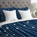 East Urban Home Navy Entangled Duvet Cover Microfiber in Blue/Navy/White | Queen | Wayfair EUNH2529 33345866