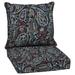 Fleur De Lis Living Outdoor Lounge Chair 5.75" Cushion Polyester in Black | 5.75 H x 24 W x 46.5 D in | Wayfair E032817574EE4495A01E63509F0D4B57