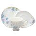 Grace's Tea Ware Wild Floral 2-Piece Teacup Set Porcelain/Ceramic in Blue | 3.5 H in | Wayfair 35689-SN2