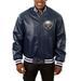 Men's JH Design Navy Buffalo Sabres Big & Tall All-Leather Jacket with Front Leather Logo