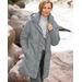 Blair Women's Rushmore Water-Resistant Quilted Parka - Grey - P2XL - Petite