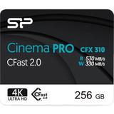 Silicon Power 256GB Cinema PRO CFX 310 cFAST 2.0 Memory Card SP256GICFX311NV0BM