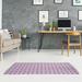 Gray/Indigo 60 x 0.4 in Area Rug - East Urban Home Shifted Arrows Pink/Purple/Gray Area Rug Chenille | 60 W x 0.4 D in | Wayfair