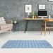 White 36 x 0.4 in Area Rug - East Urban Home Koi Fish & Waves Light Blue/Yellow Area Rug Chenille | 36 W x 0.4 D in | Wayfair