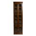 Loon Peak® Latham 72" H x 24" W Solid Wood Standard Bookcase Wood in Brown/Red | 72 H x 24 W x 18 D in | Wayfair A2DAFAD47DC8448B92907FD36B036FF2