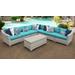 Fairmont 8 Piece Outdoor Wicker Patio Furniture Set 08a in Aruba - TK Classics Fairmont-08A-Aruba