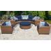 Laguna 8 Piece Outdoor Wicker Patio Furniture Set 08e in Navy - TK Classics Laguna-08E-Navy