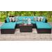 Belle 7 Piece Outdoor Wicker Patio Furniture Set 07b in Aruba - TK Classics Belle-07B-Aruba