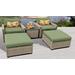 Monterey 5 Piece Outdoor Wicker Patio Furniture Set 05a in Cilantro - TK Classics Monterey-05A-Cilantro