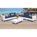 Miami 8 Piece Outdoor Wicker Patio Furniture Set 08f in Navy - TK Classics Miami-08F-Navy