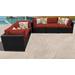 Belle 5 Piece Outdoor Wicker Patio Furniture Set 05d in Terracotta - TK Classics Belle-05D-Terracotta