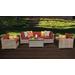 Monterey 6 Piece Outdoor Wicker Patio Furniture Set 06b in Terracotta - TK Classics Monterey-06B-Terracotta