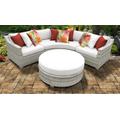 Fairmont 4 Piece Outdoor Wicker Patio Furniture Set 04a in Sail White - TK Classics Fairmont-04A-White