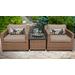 Laguna 3 Piece Outdoor Wicker Patio Furniture Set 03a in Wheat - TK Classics Laguna-03A