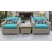 Coast 3 Piece Outdoor Wicker Patio Furniture Set 03a in Aruba - TK Classics Coast-03A-Aruba